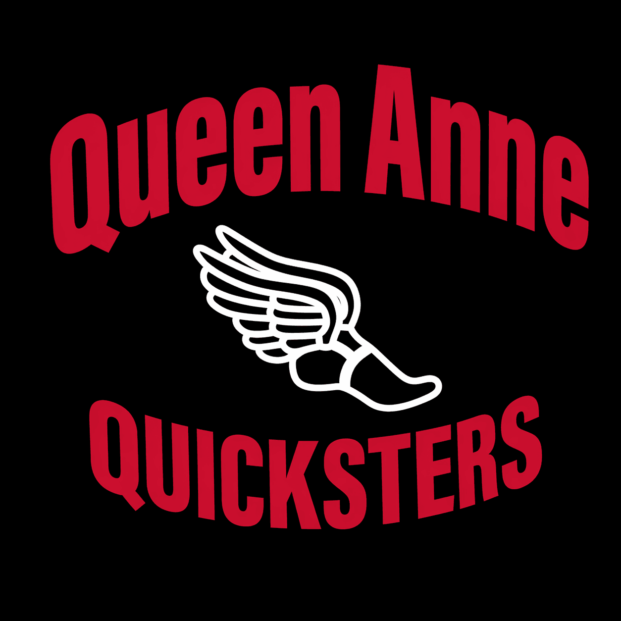 Queen Anne Quicksters winged-shoe logo